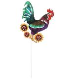 Metal Rooster Garden Stake Decorative Rooster Statue Garden Yard Rooster Decor Rooster Iron Craft