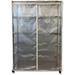 Storage Shelving Unit Cover See Through Mesh PVC Fits Racks 48 Wx18 Dx72 H All Mesh PVC (Cover )