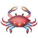 1Pc Wall Hanging Adornment Crab Design Pendant Household Decor for Home