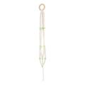 Nordic Style Macrame Plant Hanger Home Wood Beaded Hanger for Flower Pot