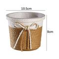 4Pcs Woven Planter Basket Rustic Style Handwoven Plant Pot Planter Basket Modern Woven Basket