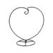 WINOMO Heart Shaped Ornament Display Stand Iron Hanging Stand Rack Holder for Hanging Glass Globe Air Plant Terrarium Witch Ball Christmas Ornament and Home Wedding Decoration (Black)