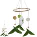 Unique Woven Flower Wind Chime Baby s Cot Hanging Wind-bell Nordic Style Bedroom Wind Chime Pendant