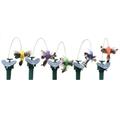 Feiona Solar Hummingbird Power Vibration Dancing Fly Fluttering Birds For Garden Yard Decorative Stake Flying Fluttering Decoration toy