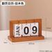 Desk Calendar Perpetual Calendar Wooden Calendar Vintage Wood Calendar Desk Flip Calendar