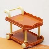 Doll House Cart Dollies for Tabletop Mini Cart Tiny Cart Miniature Kitchen Cart