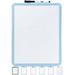 Mr. Pen- Dry Erase Board 14Ã¢â‚¬ x 11Ã¢â‚¬ with a Black Dry Erase Marker Blue Frame Small White Board for Kids Students Small Dry Erase Board Mini White Board