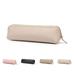 PU Leather Pencil Case Simple Pen Pouch Pen Bag with Zipper Office Organizer for Girls Boys Student College Middle School-Beige