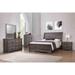 Marilyne 3 Piece Gray Upholstered Sleigh Bedroom Set
