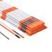 VEVOR Driveway Markers 48 inch 0.4 inch Diameter Orange Fiberglass Poles Snow Stakes with Reflective Tape