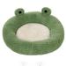 vnanda Cartoon Frog Pet Nest Pet Nest Cartoon Frog-shaped Cat Dog Sleeping Bed Ultra-soft Plush Kennel Pet Supplies Cozy Pet Kennel