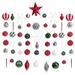 Holiday Deluxe Shatterproof 100 Count Christmas Tree Ornament Set - 3