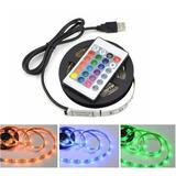 5V Waterproof SMD 5050 60 LEDs 50CM RGB LED Strip Lights Set Flexible Tape Lights for Indoor Club Party Decoration with IR Remote Controller