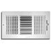 CintBllTer C103M 10X04(Duct Opening Measurements) 3-Way Supply 10 4-Inch Sidewall or Ceiling Register Grille Size White-Powder Coated