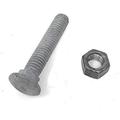 Carriage Bolt 5/16-16 Or 3/8-16 Galvanized (100 Count) Includes Nuts (3/8 X 3-1/2 )
