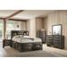 Priscella 3 Piece Gray Oak Storage Platform Bedroom Set