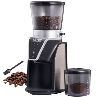 VEVOR Electric Conical Burr Grinder Adjustable Mill 35-51 Grind Settings 5.3-9.7oz Perfect for Coffee Lover