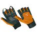 Wheelchair User Gloves Mobility Disability Fingerless Long Thumb Leather Palm for Men and Women Workout Weight Lifting Cycling Driving Gloves New Design Unisex Orange XXL