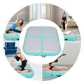 Oukaning Inflatable Gymnastics Mat with Electric Air Pump Air Gymnastics Mat Training Mats Tumbling Track Air Mat Home Use