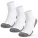 Dcenta Men 3 Pairs Cushioned Hiking Socks Outdoor Sports Casual Cotton Crew Socks for Hiking Trekking Walking