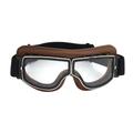 Riding Glasses Winter Goggles Ski Snowboard Motorcycle Sun Glasses Eyewear Protective Glasses(Brown Frame and Transparent Eyeglass)