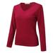 GUIGUI Women s Plus Size Base Layer Round Neck Solid Thermal Shirt Casual Basic Solid Long Sleeve Undershirt For Women Wine L