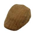 WITHMOONS Check Pattern Warm Newsboy Cap Flat Cap Ivy Gatsby Golf Cabbie Hat Adjustable Hunting Hat LD31553 (Beige)