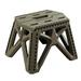Foldable Camping Stool Camp Stool Collapsible Furniture Compact Outdoor Foldable Stool Camping Chair for Beach Yard Garden Gray
