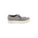 J/Slides Sneakers: Gray Print Shoes - Women's Size 8 1/2 - Round Toe