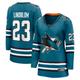 Women's Fanatics Branded Oskar Lindblom Teal San Jose Sharks Home Breakaway Player Jersey