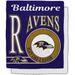 Baltimore Ravens 50" x 60" Retro Emblem Flannel Fleece Sherpa Blanket