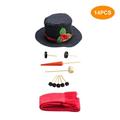 Snowman Decorating Kit 14 Pcs DIY Snowman Decorating Kit/Snowman Making Kit for Outdoor Funny Toys Decoration Christmas Holiday New Year Decoration Gift and Winter Party