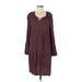 Sonoma Goods for Life Casual Dress: Burgundy Dresses - Women's Size Medium