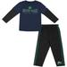 Toddler Colosseum Navy/Black Notre Dame Fighting Irish Long Sleeve T-Shirt & Pants Set