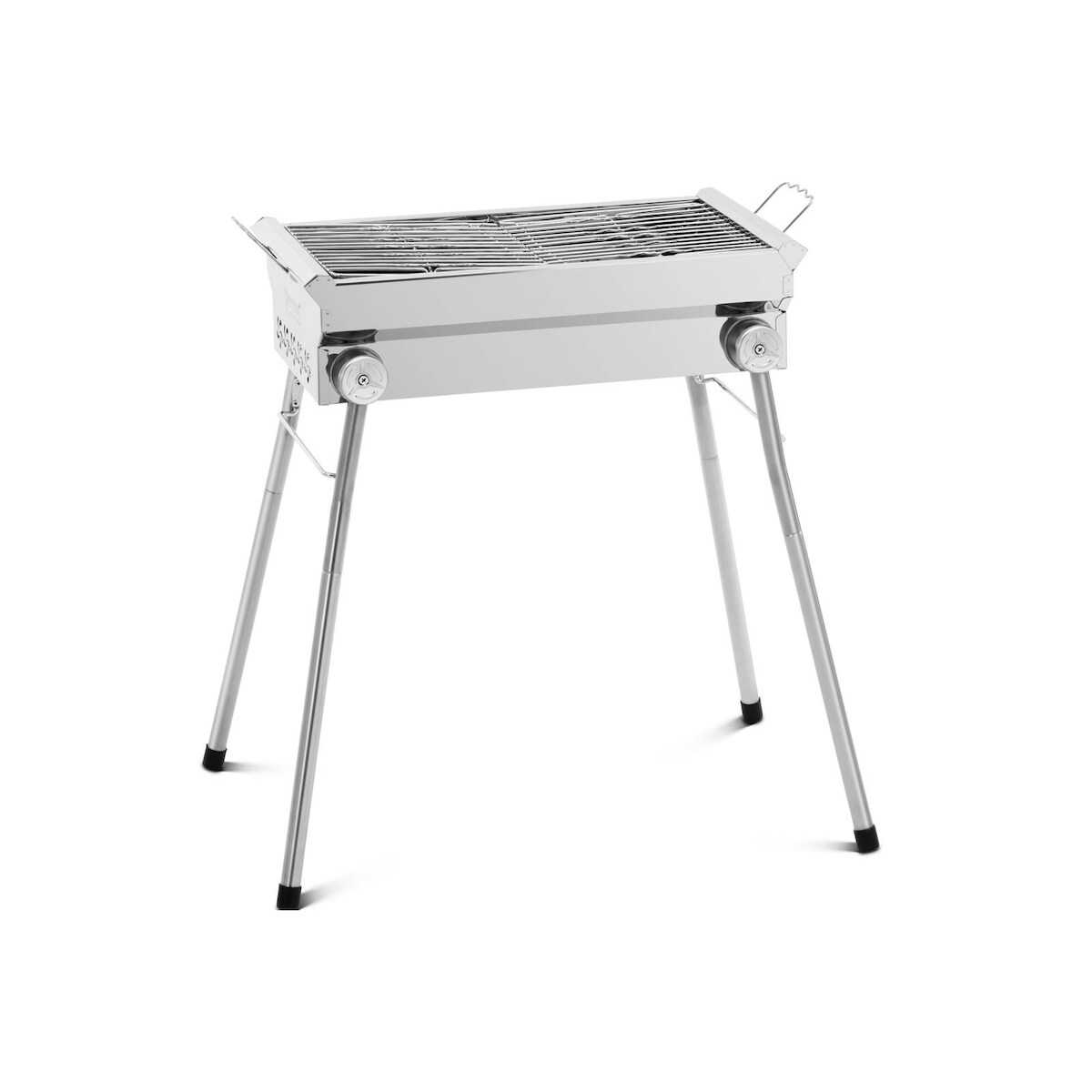 Royal Catering Holzkohlegrill - klappbar - 43 x 25 cm - Edelstahl / verzinkter Stahl - Image