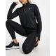 Nike Running Pacer Dri-Fit half-zip long sleeve top in black