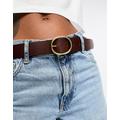 Levi's Arletha reversible leather belt in black/brown with logo
