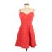 Market and Spruce Casual Dress: Red Dresses - Women's Size Medium