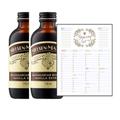 Vanilla Extract Bundle which Contains Nielsen Massey Pure Vanilla Extract 118ml - Pack of 2 with Grocery List Card