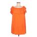 She + Sky Casual Dress: Orange Dresses - Women's Size Medium