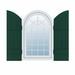 Builders Edge, Standard Four Board Joined w/Archtop, Board-n-Batten Shutters Pair Vinyl | 77 H x 14 W x 1 D in | Wayfair 090140077122