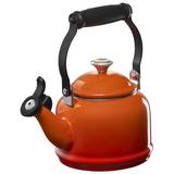 Le Creuset Demi 1.25 Qt. Enamel on Steel Tea Kettle Stainless Steel/Enameled in Orange | 9.75 H x 6.25 D in | Wayfair 40113210090241