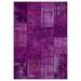 Purple 63" x 91" L Area Rug - Lofy Rectangle Iskece Rectangle 5'3" X 7'7" Area Rug 91.0 x 63.0 x 0.4 in indigoWool | 63" W X 91" L | Wayfair