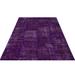 Purple 63" x 91" L Area Rug - Lofy Rectangle Iskece Rectangle 5'3" X 7'7" Area Rug 91.0 x 63.0 x 1.0 in indigoCotton/Wool | 63" W X 91" L | Wayfair