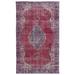 Blue/Red 103 x 62 x 1 in Area Rug - Lofy Rectangle Atina Rectangle 5'2" X 8'7" Area Rug Cotton/Wool | 103 H x 62 W x 1 D in | Wayfair