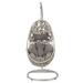 Dakota Fields Nile Egg Chair w/ Stand in Brown/Gray | 77.5 H x 42.5 W x 37.5 D in | Wayfair A1A390B84DF249A3B67DB2BD6780F26C