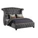 Rosdorf Park Brazee Tufted Standard Bed Wood & /Upholstered/Velvet in Gray | Queen | Wayfair 0A81E2EA17AA40A09A2E611DEFD5F7CB