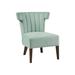 Club Chair - Wingback Chair - Red Barrel Studio® Wingback Chair, Accent Chair, Club Chair Polyester in Blue/Brown | 31 H x 28.25 W x 27.5 D in | Wayfair