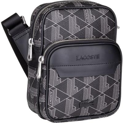 Lacoste Umhängetasche The Blend Small NH4409LX Monogramm Noir Gris Schwarz Herren Image