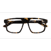 Unisex s square Spotty Tortoise Acetate Prescription eyeglasses - Eyebuydirect s Tempus